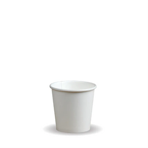 Single Wall Hot Cups - White - 4oz (1000)