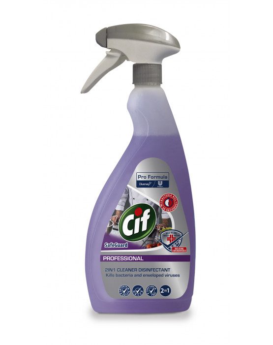 Diversey Cif Pro Formula 2in1 Cleaner Disinfectant (750ml)