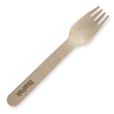 Coated Wooden Forks 16cm (1,000)