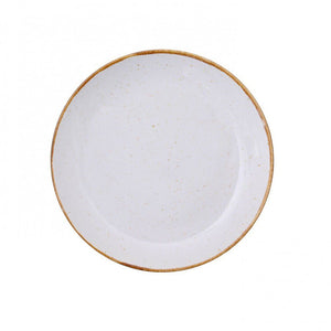 Sango Java Decorated Coupe Plate Barley Cream