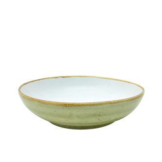 Sango Java Decorated Salad Bowl Meadow Green 22.5cm 9