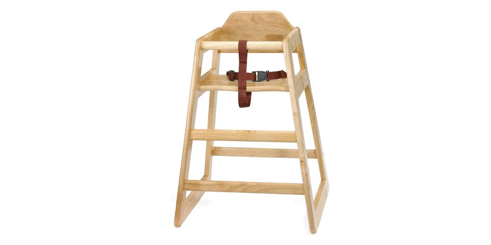 TableCraft High Chair Natural Flat Packed