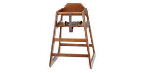 TableCraft High Chair Walnut Flat Packed