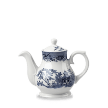 Load image into Gallery viewer, Churchill Blue Willow Sandringham Tea/Coffee Pot
