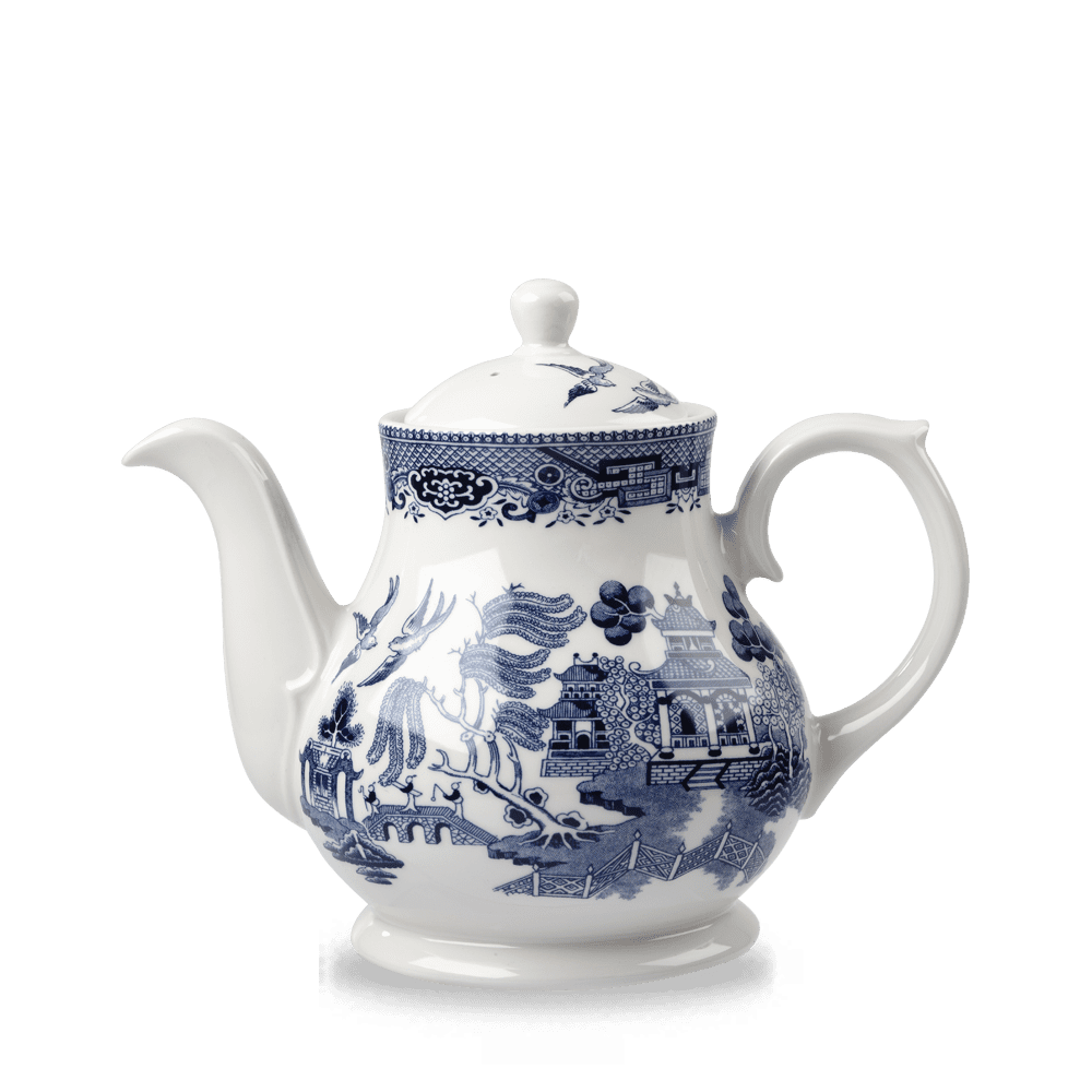 Churchill Blue Willow Sandringham Tea/Coffee Pot