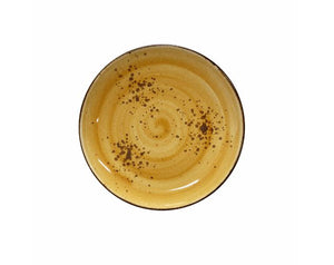 Sango Java Decorated Coupe Plate Sunrise Yellow