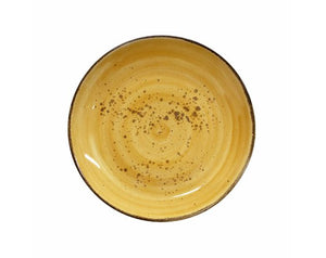 Sango Java Decorated Coupe Plate Sunrise Yellow