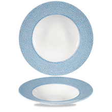 Load image into Gallery viewer, Churchill Isla Spinwash Ocean Blue Wide Rim Bowl
