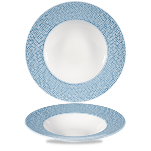 Churchill Isla Spinwash Ocean Blue Wide Rim Bowl