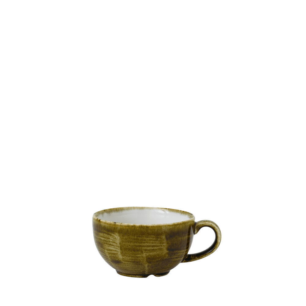 Churchill Stonecast Plume Olive Cappuccino Cup 9.5cm (12)