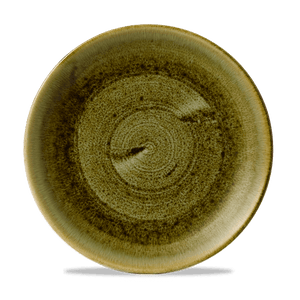 Churchill Stonecast Plume Olive Coupe Plate