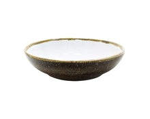 Load image into Gallery viewer, Sango Java Decorated Salad Bowl Woodland Brown 22.5cm/9&quot; (6)
