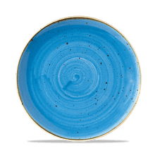 Load image into Gallery viewer, Churchill Stonecast Cornflower Blue Coupe Plate
