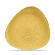 Load image into Gallery viewer, Churchill Stonecast Mustard Triangle Plate
