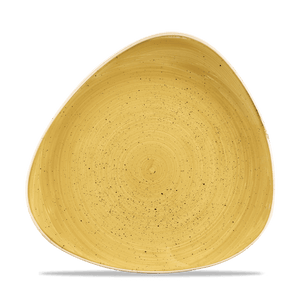 Churchill Stonecast Mustard Triangle Plate