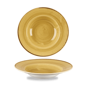 Churchill Stonecast Mustard Wide Rim Bowl