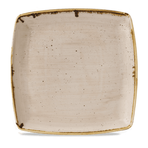 Churchill Stonecast Nutmeg Cream Deep Square Plate 26.8x26.8cm (12)