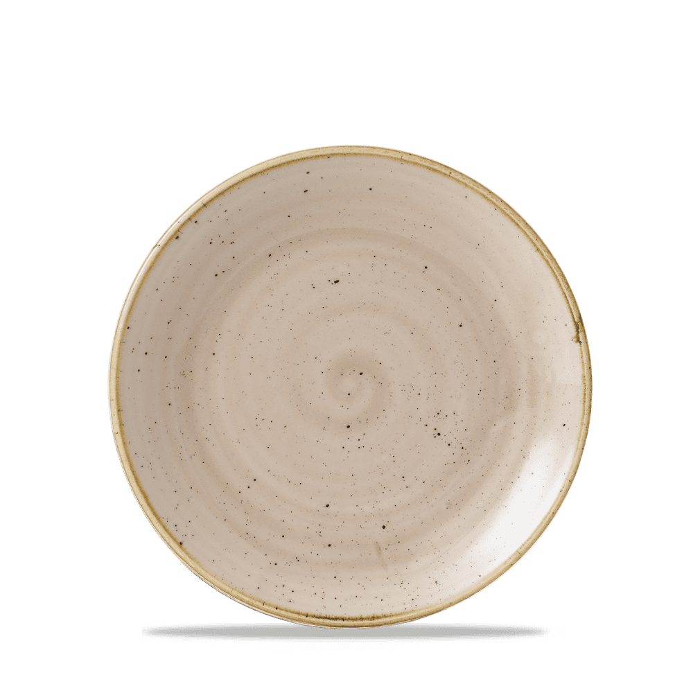 Churchill Stonecast Nutmeg Cream Coupe Plate