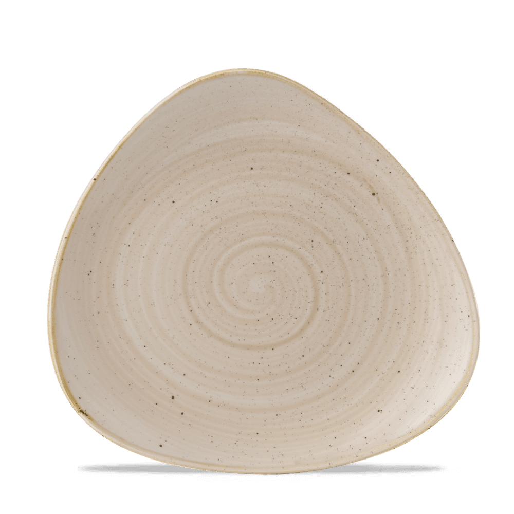 Churchill Stonecast Nutmeg Cream Triangle Plate