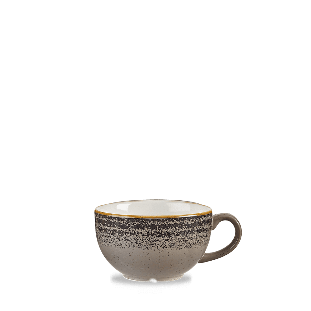 Churchill Studio Prints Charcoal Black Cappuccino Cup 22.7cl/8oz (12)