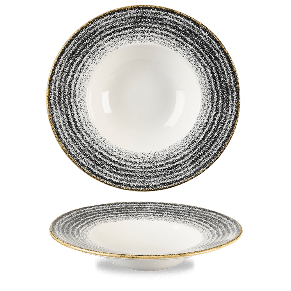 Churchill Studio Prints Charcoal Black Wide Rim Bowl