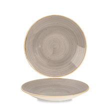 Load image into Gallery viewer, Churchill Stonecast Peppercorn Grey Deep Coupe Plate
