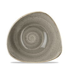 Load image into Gallery viewer, Churchill Stonecast Peppercorn Grey Triangle Bowl
