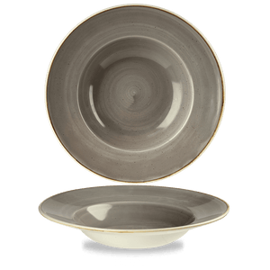 Churchill Stonecast Peppercorn Grey Wide Rim Bowl