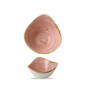 Churchill Stonecast Petal Pink Triangle Bowl