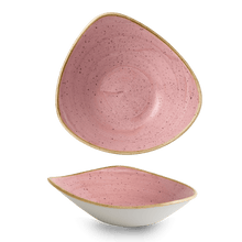 Load image into Gallery viewer, Churchill Stonecast Petal Pink Triangle Bowl
