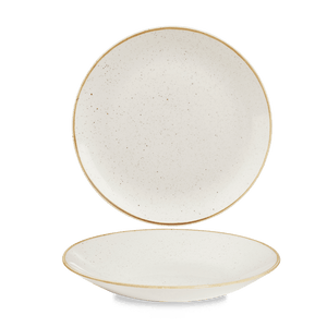 Churchill Stonecast Barley White Deep Coupe Plate