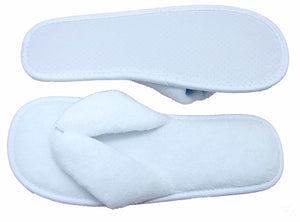 Fleece Thong Spa Style Luxury Slippers | Hotel & Guest Slippers