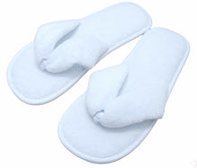 Load image into Gallery viewer, Fleece Thong Luxury Style Spa Slippers | Hotel &amp; Guest Slippers
