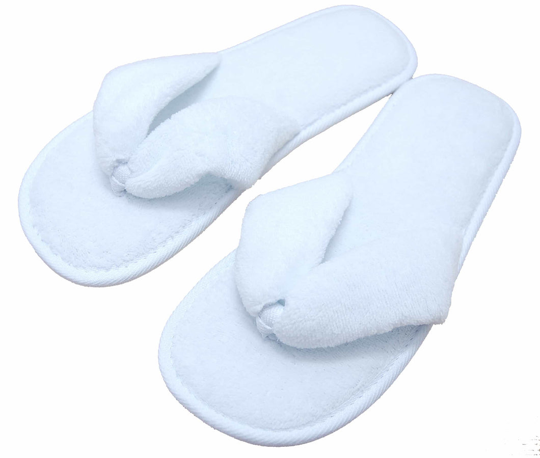 Fleece Thong Luxury Style Spa Slippers | Hotel & Guest Slippers