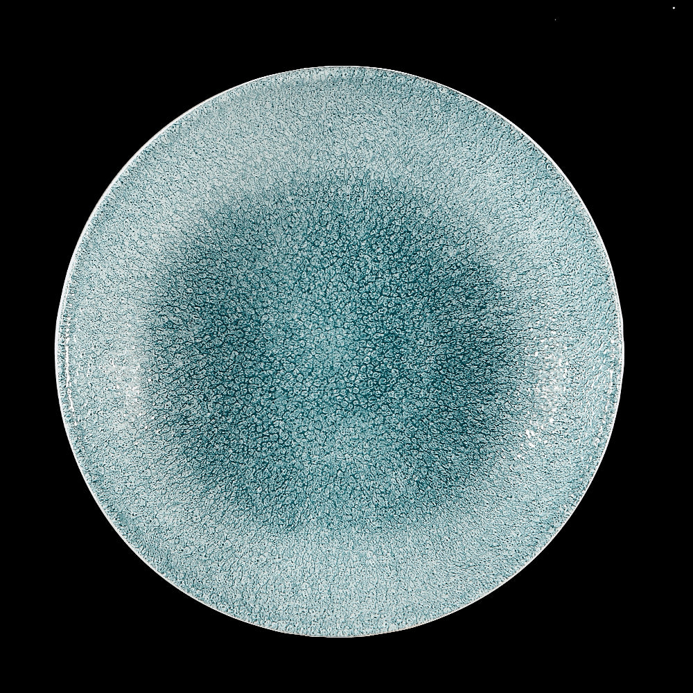 Churchill Raku Jade Green Evolve Coupe Plate