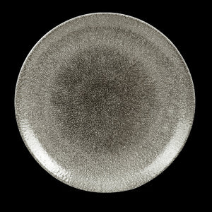 Churchill Raku Quartz Black Coupe Plate