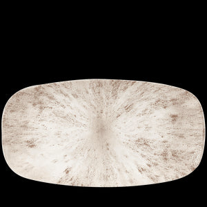 Churchill Stone Agate Grey Oblong Chefs Plate