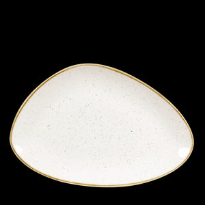 Churchill Stonecast Barley White Triangle Chefs Plate