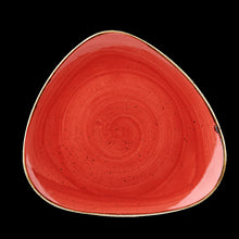 Load image into Gallery viewer, Churchill Stonecast Berry Red Triangle Plate
