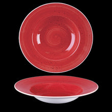 Load image into Gallery viewer, Churchill Stonecast Berry Red Wide Rim Bowl
