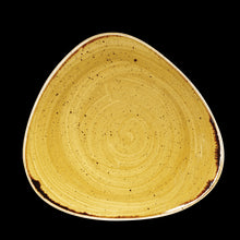 Load image into Gallery viewer, Churchill Stonecast Mustard Triangle Plate
