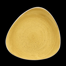 Load image into Gallery viewer, Churchill Stonecast Mustard Triangle Plate
