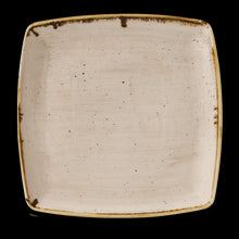 Load image into Gallery viewer, Churchill Stonecast Nutmeg Cream Deep Square Plate 26.8x26.8cm (12)
