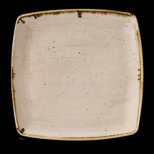 Churchill Stonecast Nutmeg Cream Deep Square Plate 26.8x26.8cm (12)