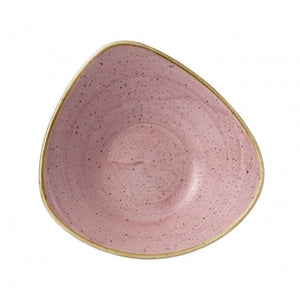 Churchill Stonecast Petal Pink Triangle Bowl