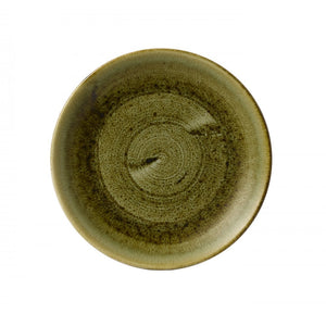 Churchill Stonecast Plume Olive Coupe Plate