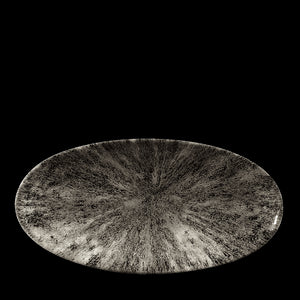Churchill Studio Prints Stone Chefs Oval Plate Quartz Black 29.9cm (12)